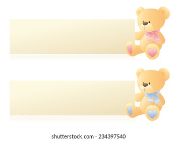 Little bears hold your message.