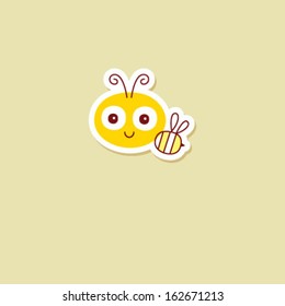 little bee sticker