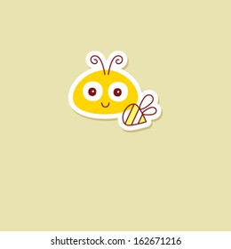 little bee sticker
