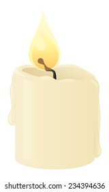 Little beige candle.