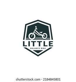 little bicycle icon, balance bike logo design