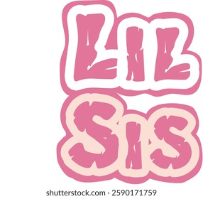 Little Big sister, Lil sis, Retro vintage, dalmatian dots, design, graphic, sisters clipart, shirt, sublimation, cut file, matching