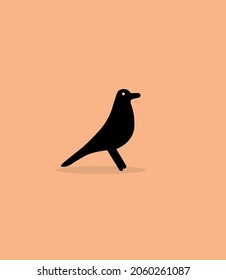 little bird. Fully editable template 