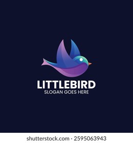 Little Bird Gradient Colorful Logo