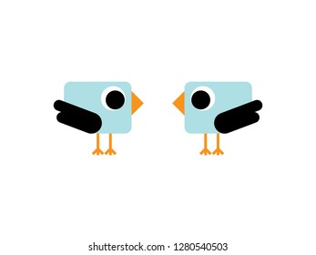 Little Bird Illustration Vector