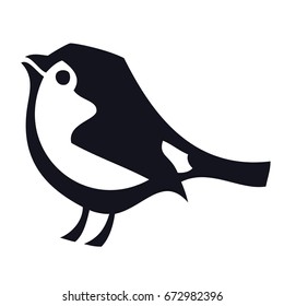 Little bird Isolated vector icon Symbol Design label and logotype