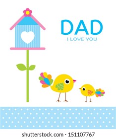 little bird loves daddy