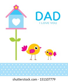 little bird loves daddy