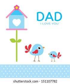 little bird loves daddy