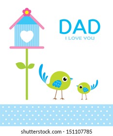 little bird loves daddy