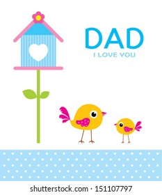 little bird loves daddy