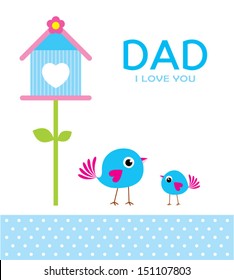 little bird loves daddy