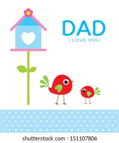 little bird loves daddy