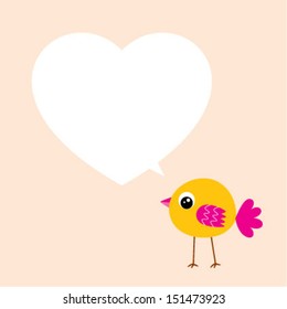 little bird valentine message