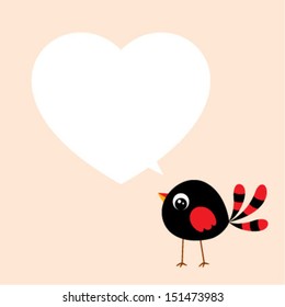 little bird valentine message