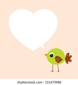 little bird valentine message