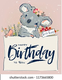 Little Birthday koala