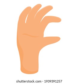 A little bit hand gesture icon. Cartoon of A little bit hand gesture vector icon for web design isolated on white background