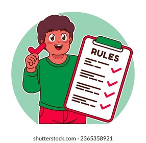 A little black boy explains the rules