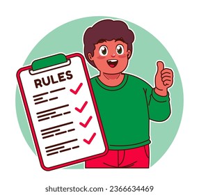 A little black boy explains the rules