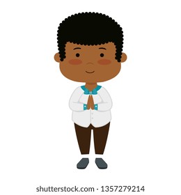 little black boy first communion character