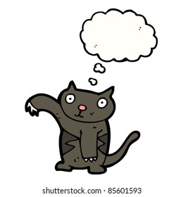 little black cat cartoon