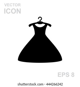 little black dress on hanger clipart