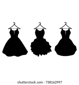 little black dresses,vector illustration