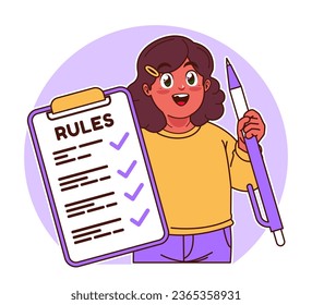 A little black girl explains the rules