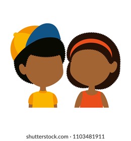 little black kids couple characters