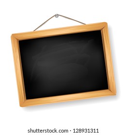 little blackboard on white