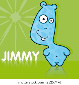 Little Blue Alien with Star