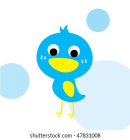 little blue bird