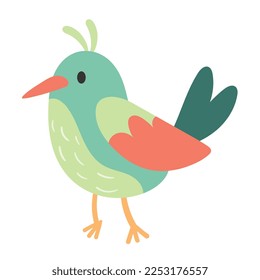 little blue bird animal icon
