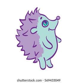 little blue hedgehog