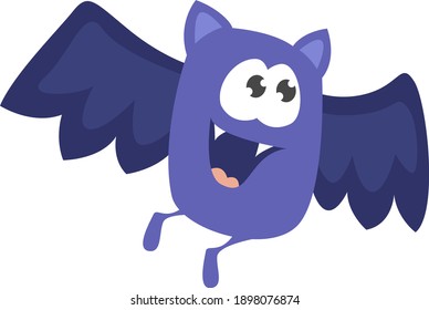 Little blue vampire, illustration, vector on a white background.