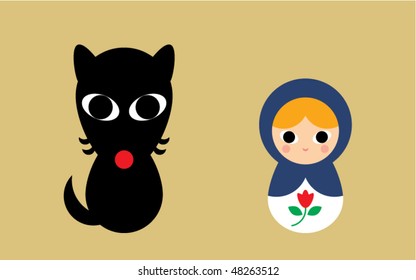 little blue and wolf