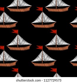 Marine Boat Ship Liner Anchor Embroidery Patch