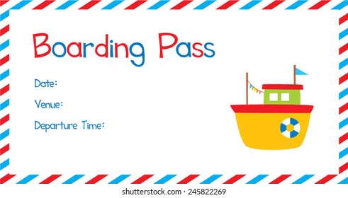 little boat boarding pass