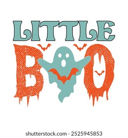 Projeto de camiseta de Halloween Little Boo.