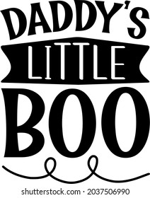 Daddy’s Little Boo SVG Design | Halloween SVG Cut Files