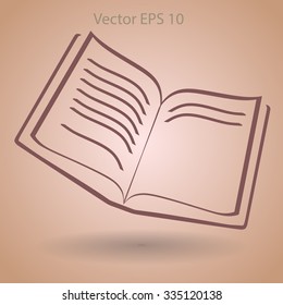The little book vector illustration
