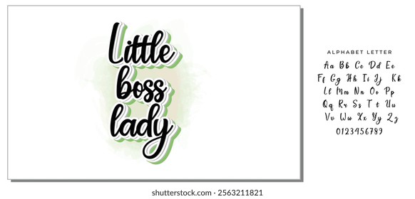 little boss lady quote letters