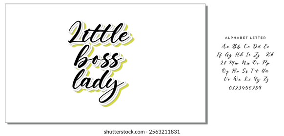 little boss lady quote letters