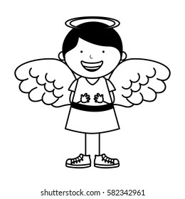 little boy angel character