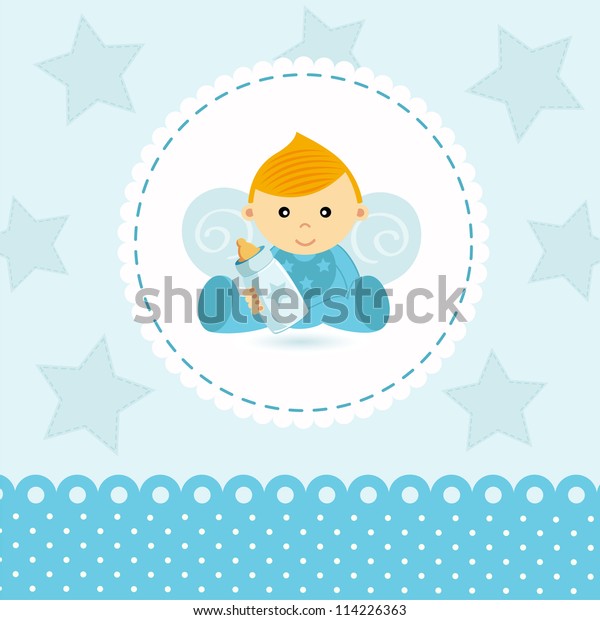 Little Boy Baby Vector Stock Vector (Royalty Free) 114226363 | Shutterstock