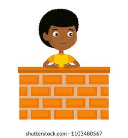 little boy black in the wall character