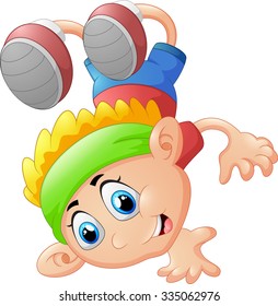 little boy break dance