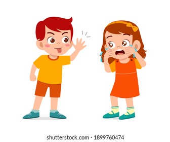 Cute Happy Kid Hand Shake Friend Stock Vector (Royalty Free) 1516103024 ...