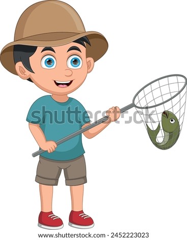 Similar – Image, Stock Photo fish Adventure Son